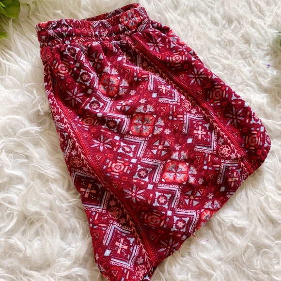 Red Flowy Shorts - Picture 2 of 2